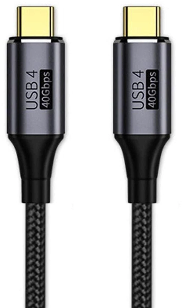 Main image of AJMRTC USB4.0 USB-C Cable 30cm, 40Gbps High Speed Cord, 100W PD Fast Charging, Supports 8K@60Hz 5K@60Hz Video, Backward Compatible with Thunderbolt3/4 for Laptop, Dock, External SSD
