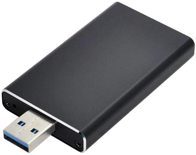 Main image of AJMRTC Mini PCI-E mSATA to USB3.0 External SSD PCBA Converter Adapter Card with Enclosure, Portable mSATA Solid State Drive Reader, USB 3.0 5Gbps Storage Case for Laptop mSATA SSD Data Access