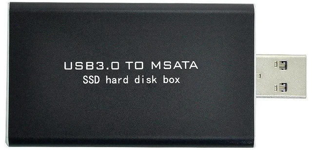Alt view image 4 of 7 - AJMRTC Mini PCI-E mSATA to USB3.0 External SSD PCBA Converter Adapter Card with Enclosure, Portable mSATA Solid State Drive Reader, USB 3.0 5Gbps Storage Case for Laptop mSATA SSD Data Access