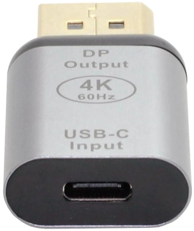 Main image of AJMRTC USB-C Female Source to DisplayPort DP Sink Adapter, 4K@60Hz 1080p Video Output, Type C Female to DP Converter for Laptop, Tablet, Phone, HDTV, Monitor