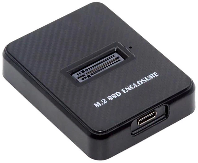 Main image of AJMRTC USB3.0 Type-C to NVMe M-Key M.2 NGFF SATA SSD Vertical Enclosure, RTL9210B Chipset External PCBA Docking Case, Dual Protocol M.2 SSD Adapter for 2230/2242/2260/2280 Solid State Drive