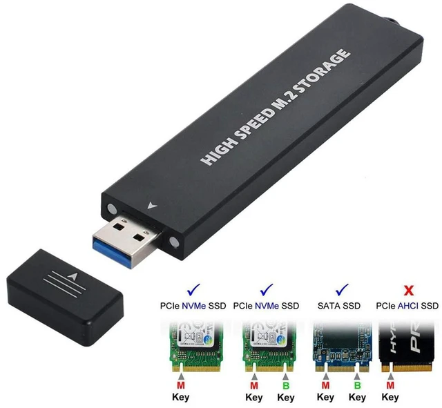 Alt view image 6 of 7 - AJMRTC USB 3.0 to 2230 2242 M.2 NVMe M-Key NGFF SATA SSD External PCBA Case Adapter with RTL9210B Chipset, Dual Protocol M.2 SSD Converter Board, Supports 2230 & 2242 Size M.2 SSD for Laptop Desktop