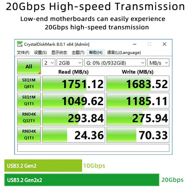 Alt view image 2 of 7 - AJMRTC 20Gbps USB 3.2 Gen2x2 PCIe 4X Express Card Adapter, PCIe 4X to USB-C & Type-E IDC Front Header, 20Gbps High Speed Internal Type-E Header Output for Desktop Motherboard, Add USB3.2 Gen2x2 Port