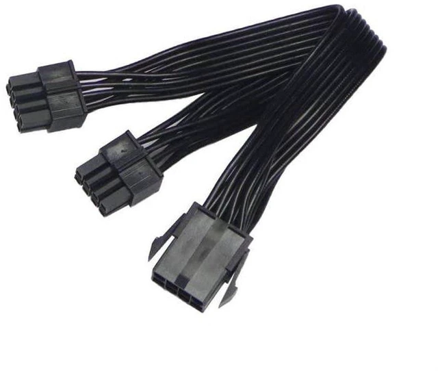 Main image of AJMRTC JMT CPU Power Y Splitter Cable, 8Pin to Dual 8Pin CPU Power Extension Cord 30cm, 12V Motherboard CPU Power Adapter Cable, 8 Pin 1 to 2 Way Splitter for PC Motherboard CPU Power Supply