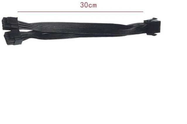 Alt view image 6 of 7 - AJMRTC JMT CPU Power Y Splitter Cable, 8Pin to Dual 8Pin CPU Power Extension Cord 30cm, 12V Motherboard CPU Power Adapter Cable, 8 Pin 1 to 2 Way Splitter for PC Motherboard CPU Power Supply