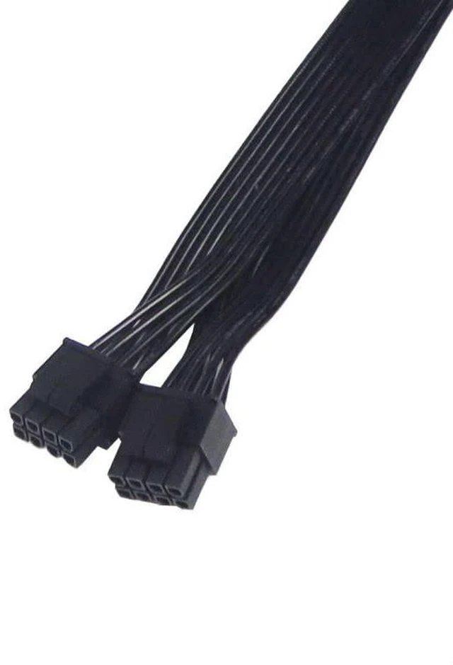 Alt view image 2 of 7 - AJMRTC JMT CPU Power Y Splitter Cable, 8Pin to Dual 8Pin CPU Power Extension Cord 30cm, 12V Motherboard CPU Power Adapter Cable, 8 Pin 1 to 2 Way Splitter for PC Motherboard CPU Power Supply
