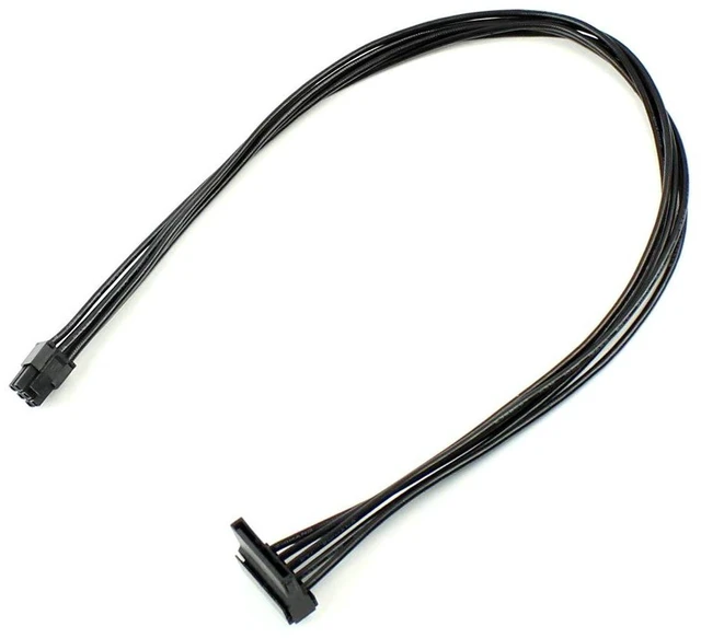 Alt view image 2 of 6 - AJMRTC 40CM 6Pin to SATA SSD Power Cable, Desktop PSU Expansion Wire for DELL Vostro 3070 3670 3967 3977 3980, 6 Pin to SATA Hard Drive Power Adapter Cord for Internal Storage Upgrade