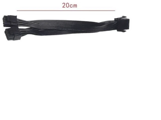 Alt view image 6 of 7 - AJMRTC CPU Power Y Splitter Cable, 8Pin to Dual 8Pin CPU 12V Motherboard Power Adapter Extension Cord 20cm, 1 to 2 CPU 8 Pin Splitter Wire for Desktop PSU Motherboard Power Supply Expansion