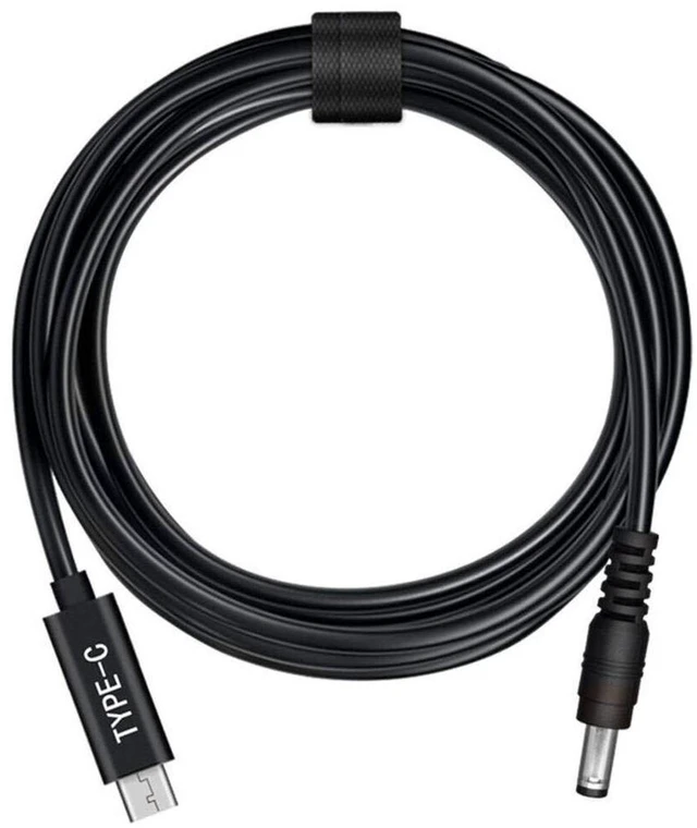 Main image of AJMRTC USB 3.1 Type C to DC 5.5*2.1mm PD Trigger Power Cable 1.5M, Male to Male DC Jack Laptop Charger Cord, PD Decoy Charging Cable for Laptops, Routers, LED Lights, Monitors & Multi-Brand DC Devices