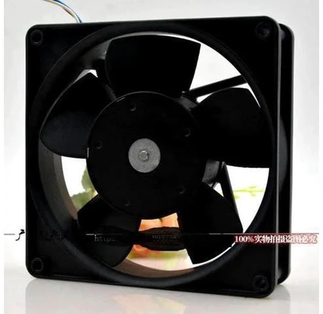Alt view image 3 of 3 - AJMRTC 5214N 28HHI DC 27V 12738 Temperature Control Inverter Cooling Fan, 127x127x38mm Brushless Axial Fan, PWM Speed Regulation Fan for Industrial Inverter, Cabinet, Power Equipment Heat Dissipation