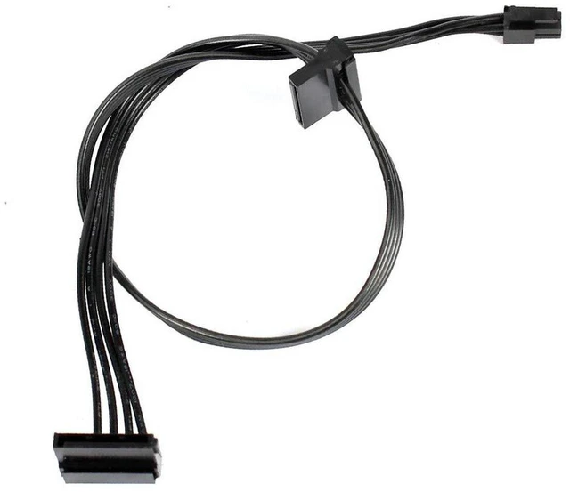 Main image of AJMRTC Mini 4 Pin to SATA SSD Power Cable 45cm Type2, 4P to 1/2 SATA PSU Expansion Cord for Lenovo M410 M415 M425 B415 M610 M710 M4200R Motherboard, Desktop Internal Storage Upgrade Wire