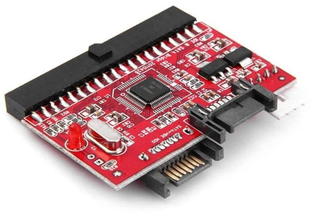 Alt view image 3 of 7 - AJMRTC 2 in 1 IDE to SATA Converter Adapter Cable, SATA to IDE Bidirectional Chip Connector, Supports IDE Hard Drive and SATA HDD SSD for Desktop PC Internal Storage Conversion