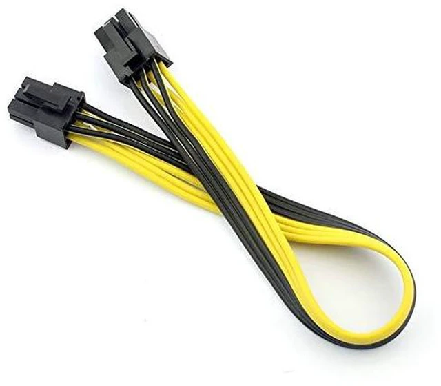 Alt view image 6 of 6 - AJMRTC PCI-E 6P Male to 6Pin Male Graphics Card Power Cable, 18AWG PCI-Express GPU Mining Extension Wire, DIY BTC Miner Power Cord, Available in 1/2/4/10 Packs (1 PCS)
