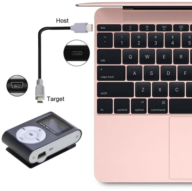 Alt view image 6 of 7 - AJMRTC 3.28FT USB C to Mini USB 2.0 Cable, USB Type-C Host to Mini USB Data & Charging Cord, Compatible with Digital Camera, Power Bank, Dongle, External Hard Disk, Old Phones and Laptops