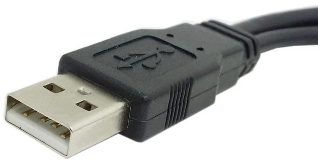 Alt view image 2 of 7 - AJMRTC USB 2.0 Y Splitter Cable, USB 2.0 Male to Dual Female Data & Charging Extension Cord with Auxiliary Power Port, Extra Power Supply for USB Portable Hard Drives and Low Power Devices
