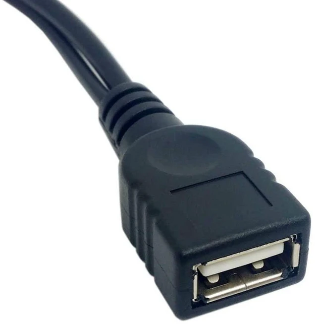 Alt view image 7 of 7 - AJMRTC USB 2.0 Y Splitter Cable, USB 2.0 Female to Dual Male Data & Charging Extension Cord with Auxiliary Power Supply Port, Extra Power for Portable Hard Drives and USB Peripherals