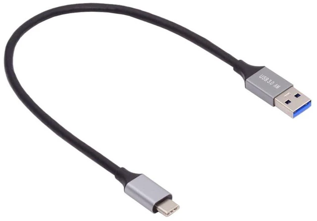 Alt view image 7 of 7 - AJMRTC USB A to USB C Cable, USB 3.1 Gen 2 10Gbps Data & 15W 5V3A Fast Charging Cord, 0.3M Short Type-A Male to Type-C Male Extension Cable for Phones, Portable SSD, Laptops