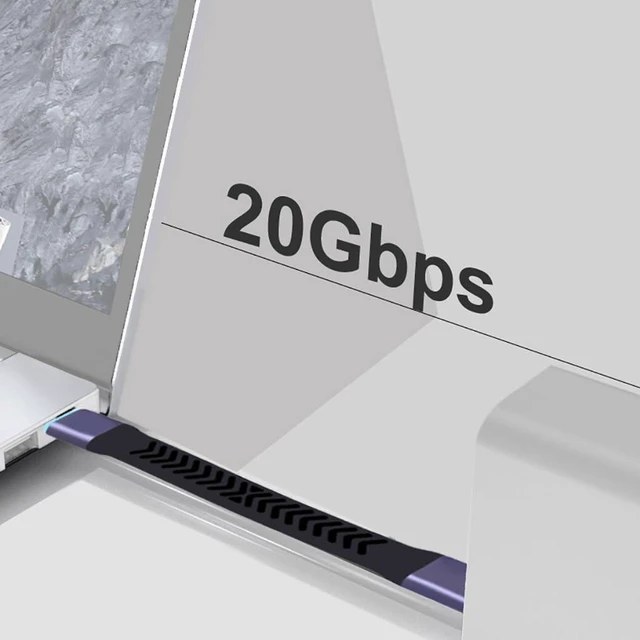 Alt view image 4 of 5 - AJMRTC USB C Extension Cable, USB3.2 Gen2 Type-C Male to Male High Speed Data Cord, 20Gbps Fast Charging Cable for Portable SSD, Docking Station, Laptop and USB-C Peripherals