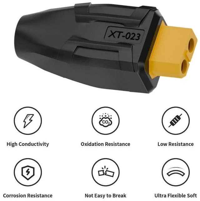 Alt view image 2 of 7 - AJMRTC XT60 to DC Adapter, DC 5.5x2.5mm Female to XT60 Female Bidirectional Charging Connector, XT60 Model Plug Power Convertor for RC Aircraft Model, RC Car Model Lipo Battery Charging Cable Adapter