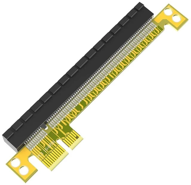 Main image of AJMRTC PCI-E Express 16X to 1X Riser Card Adapter, PCIe 16X Male to 1X Female Extension Converter, PCI Express 16X to 1X Slot Riser Card for Graphics Card Mining, Desktop PC GPU Expansion Connection