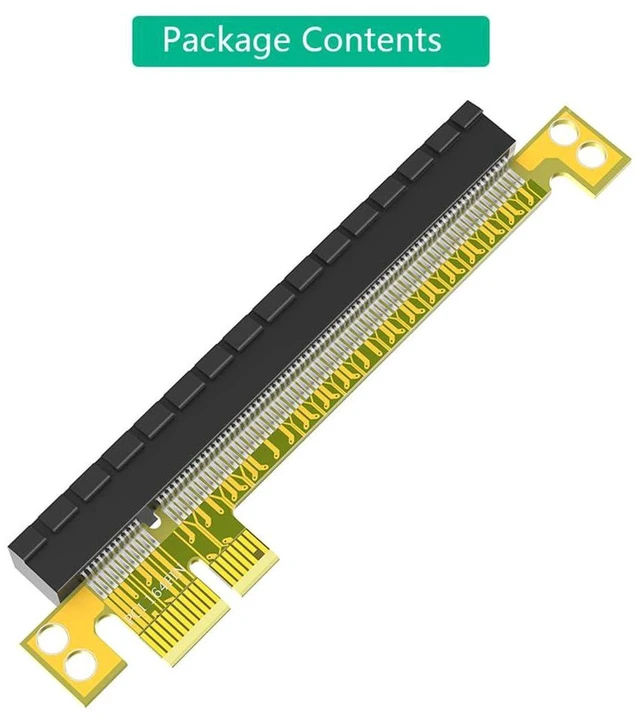 Alt view image 7 of 7 - AJMRTC PCI-E Express 16X to 1X Riser Card Adapter, PCIe 16X Male to 1X Female Extension Converter, PCI Express 16X to 1X Slot Riser Card for Graphics Card Mining, Desktop PC GPU Expansion Connection