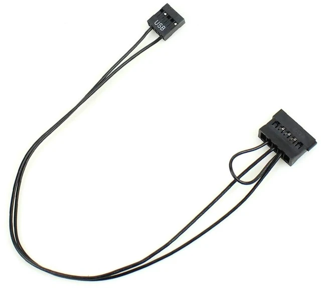 Alt view image 3 of 6 - AJMRTC 9 Pin USB to SATA SSD Power Supply Adapter Cable, 9Pin USB Connector to 2.5 Inch SATA SSD Power Cord for ITX Motherboard, Mainboard Notebook Internal 2.5" SATA Solid State Drive Power Connectio