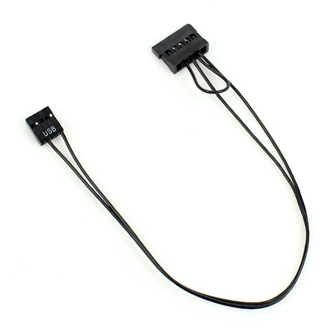 Alt view image 4 of 6 - AJMRTC 9 Pin USB to SATA SSD Power Supply Adapter Cable, 9Pin USB Connector to 2.5 Inch SATA SSD Power Cord for ITX Motherboard, Mainboard Notebook Internal 2.5" SATA Solid State Drive Power Connectio
