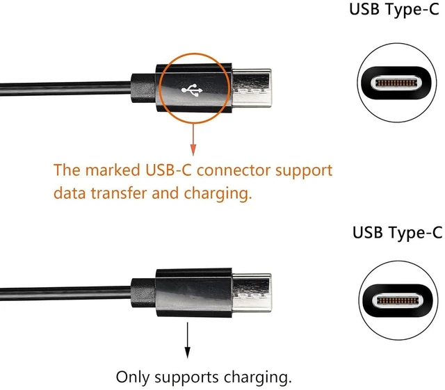 Alt view image 3 of 7 - AJMRTC USB Type C Splitter Charging Cable, 1ft 2 in 1 Multi Charging Cord, USB A Male to 2 x USB-C Female Splitter Cable, Dual Type-C Power Charging Wire for Phone, Power Bank, Earbuds, USB-C Portable