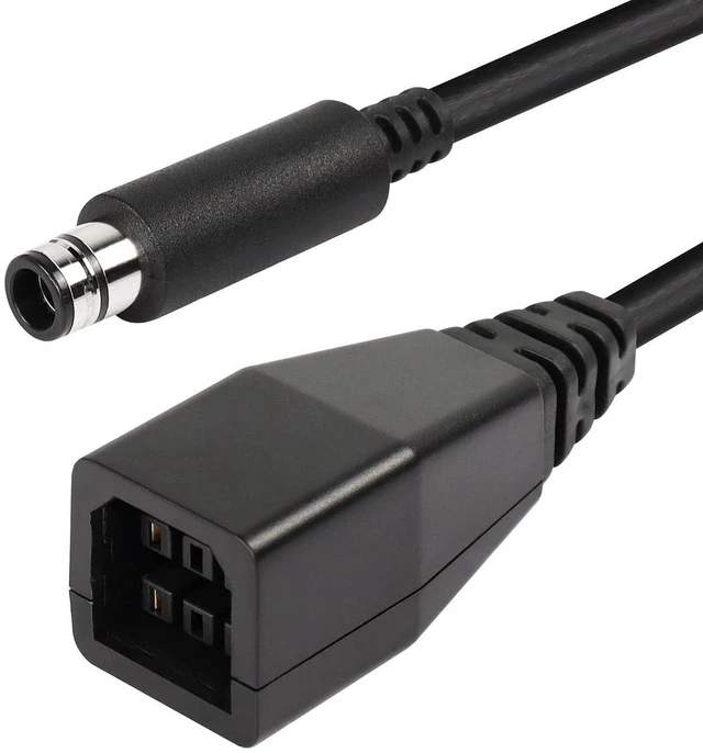 Alt view image 6 of 6 - AJMRTC 0.5FT Power Conversion Cable Adapter for Xbox 360 to Xbox 360 E, Power Supply Transfer Cord Connect Original Xbox360 Power Brick to Xbox360 E Console, Replacement Power Adapter Cable