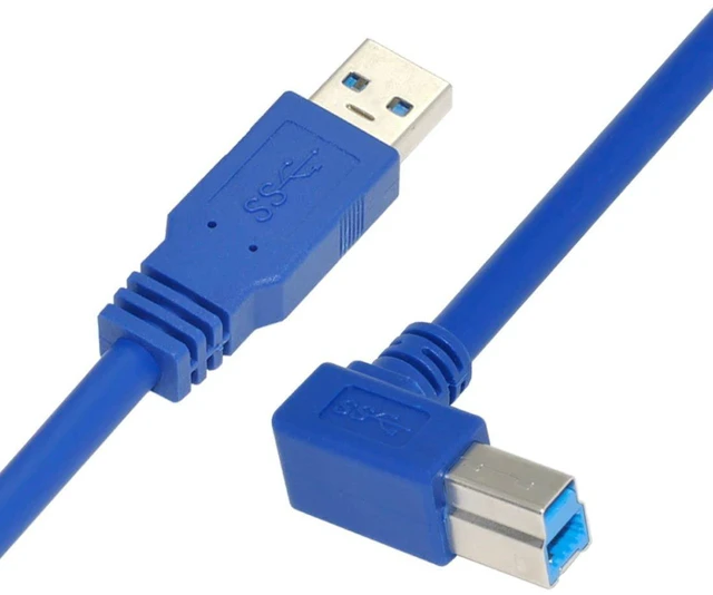 Alt view image 3 of 7 - AJMRTC Printer Cable, USB 3.0 Type A Male to USB 3.0 Type B Male Extension Cable 1.0M, High Speed USB3.0 Type A to Type B Cord for Printer, Scanner, External Hard Drive, Docking Station, Audio Interfa