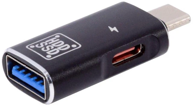 Main image of AJMRTC 2 in 1 USB C to USB 3.0 Adapter with 5V Charging Port, USB-C Male to USB Female OTG Converter, Support Charging & Data Transfer, USB C OTG Splitter Adapter for Phone, Tablet, Laptop, USB Flash