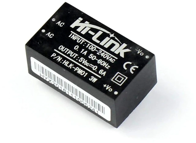 Alt view image 4 of 4 - AJMRTC HLK-PM01 AC-DC Isolated Power Supply Module, 85-264V AC to 5V DC 3W 600mA Step Down Converter, Mini Size Switching Power Module for Smart Home, IoT, MCU Sensor DIY Projects, Black