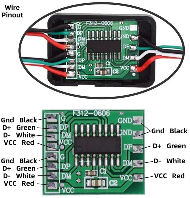 Alt view image 5 of 7 - AJMRTC 2 Pack USB 2.0 HUB 1 to 2 Splitter DIY Solder Cable Adapter, USB 2.0 1-In 2-Out Breakout Board with Strain Relief, Fits OD 3.0mm Cable for Electronic DIY Project, Cable Modification, Internal