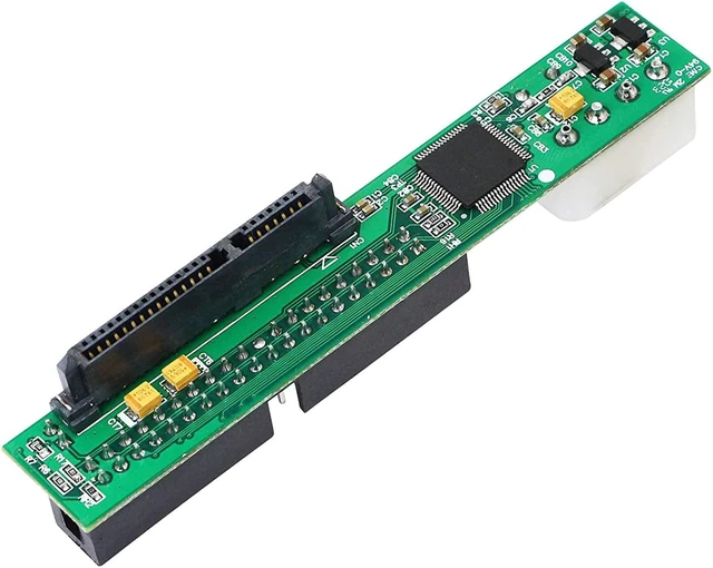 Alt view image 2 of 7 - AJMRTC SATA Female to 40 Pin Male 3.5 Inch IDE Adapter, SATA to IDE Converter Card, Connect SATA Hard Drive to IDE Motherboard Interface for Desktop PC, 3.5" SATA HDD Storage Conversion