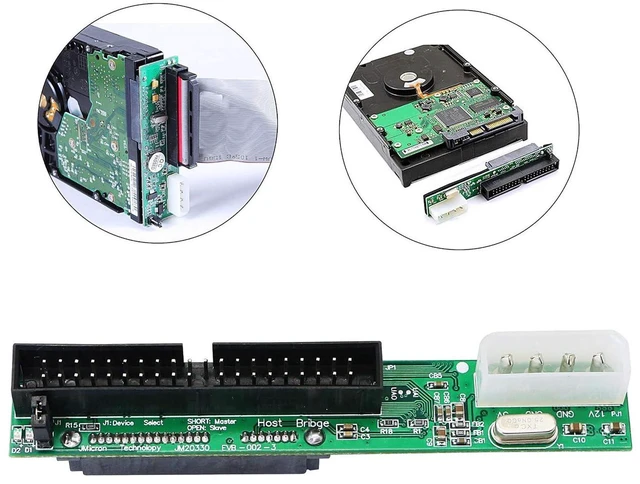 Alt view image 4 of 7 - AJMRTC SATA Female to 40 Pin Male 3.5 Inch IDE Adapter, SATA to IDE Converter Card, Connect SATA Hard Drive to IDE Motherboard Interface for Desktop PC, 3.5" SATA HDD Storage Conversion