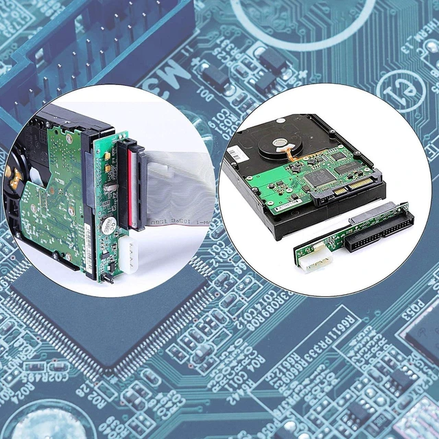 Alt view image 5 of 7 - AJMRTC SATA Female to 40 Pin Male 3.5 Inch IDE PATA Adapter Converter, IDE to SATA Hard Drive Interface for Desktop PC, Connect Old 3.5" IDE HDD to SATA Motherboard for Storage Upgrade