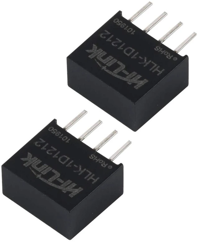 Alt view image 5 of 5 - AJMRTC HLK-1D1212 DC-DC Isolated Power Supply Module, 12V to 12V 1W 84mA Isolation Switching Converter, Intelligent Household DC-DC Step Up Down Power Module for Circuit Projects, 2 Pieces