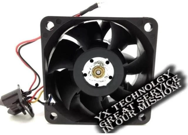 Alt view image 3 of 3 - AJMRTC FFC0612DE 6038 Server Chassis Cooling Fan, 60x60x38mm 6CM DC 12V 0.78A 4-Pin PWM Thermostatic High Speed Axial Fan, Server Case Cooling Fan with Tachometer Speed Detection