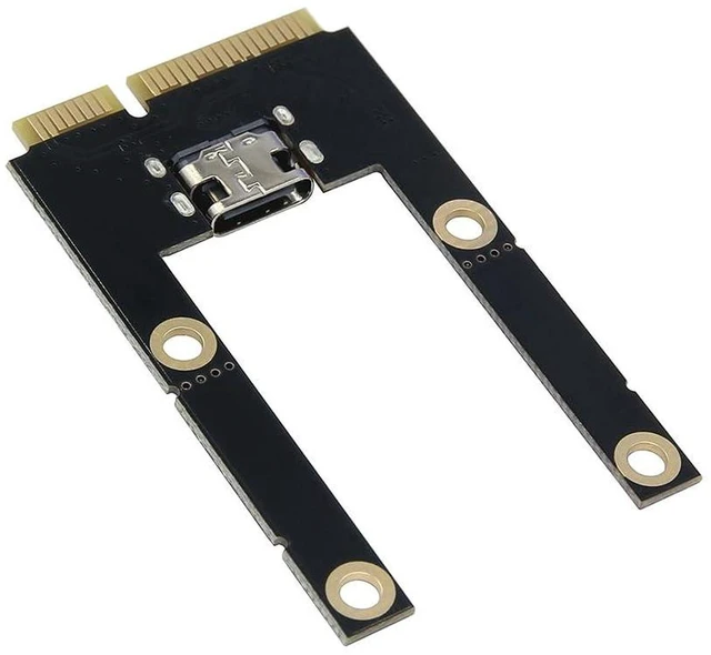 Alt view image 4 of 7 - AJMRTC Mini PCI-E to TF Card & USB-C Adapter Card, Mini PCI Express to USB-C Reader Card, Half Height & Full Height Compatible, Laptop Mini PCIe Expansion Card with TF Card Reader Function for Noteboo