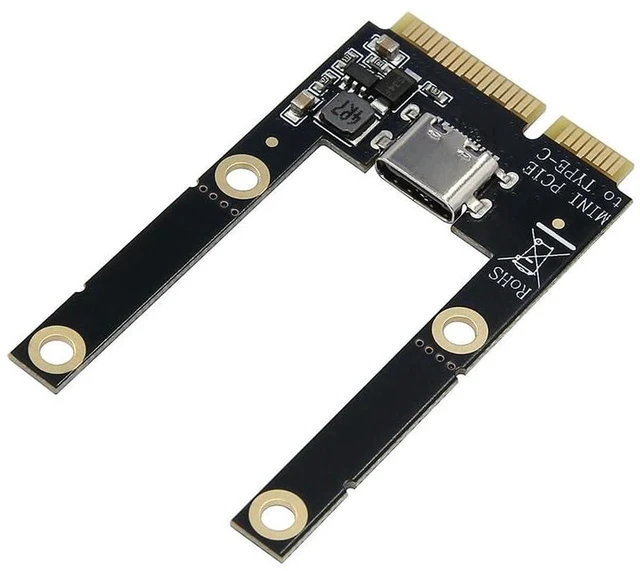 Alt view image 6 of 7 - AJMRTC Mini PCI-E to TF Card & USB-C Adapter Card, Mini PCI Express to USB-C Reader Card, Half Height & Full Height Compatible, Laptop Mini PCIe Expansion Card with TF Card Reader Function for Noteboo