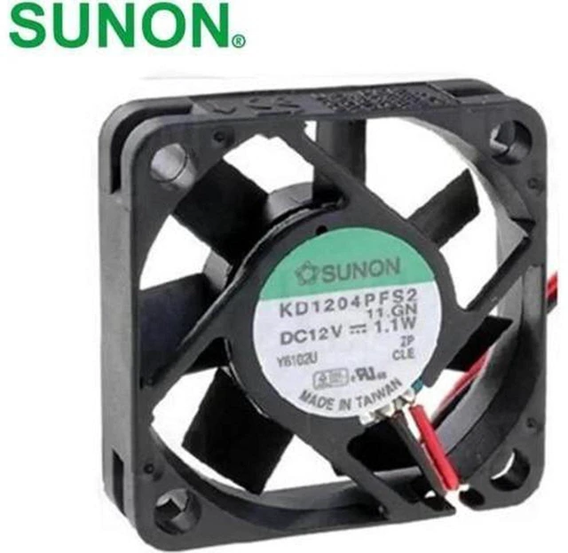 Main image of AJMRTC KD1204PFS2.11.GN DC Brushless Cooling Fan, DC 12V 1.1W, 40x40x10mm 4010 Square Server Fan, 5800RPM 2-Wire Axial Fan Replacement for SUNON KD1204PFS2 for Server, Router, PCB Heat Dissipation
