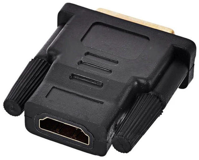 Alt view image 3 of 5 - AJMRTC HDMI to DVI Adapter, DVI Male to HDMI Female Gold Plated Bidirectional Video Converter, Support 1080P Resolution, Compact Connector for TV, Monitor, Computer, Desktop & Laptop Display Connectio