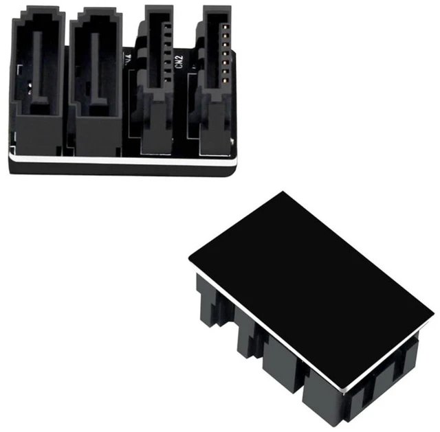 Alt view image 5 of 7 - AJMRTC Mainboard SATA Adapter 6Gbps 7Pin SATA Female to Male Angled Connector, Dual SATA 90°+180° Combo Adapter, Single/Double SATA Interface Converter for Desktop SSD, HDD and PC Internal Wiring