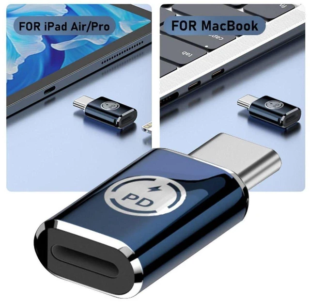 Alt view image 7 of 7 - AJMRTC USB C to 8P Converter, PD 27W Fast Charging & 480Mbps Data Sync Adapter, USB Type-C to 8Pin Connector Compatible with Mobile Phones, Android Smartphones and Tablets