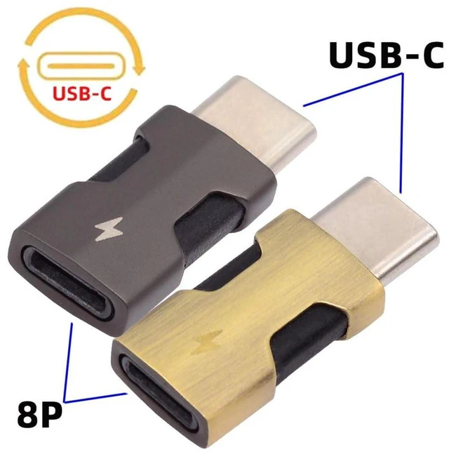 Alt view image 6 of 7 - AJMRTC 2 Pack USB C to 8P Converter, PD 27W Fast Charging & 480Mbps Data Sync Adapter, USB Type-C to 8Pin Connector Compatible with Mobile Phones, Android Smartphones and Tablets