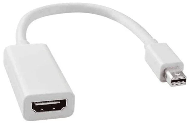 Alt view image 2 of 6 - AJMRTC Mini DisplayPort to HDMI Adapter, 4K Video Converter Mini DP to HDMI Cable, Compatible with Laptop, MacBook, Monitor, Projector, HDTV for Video and Audio Transmission