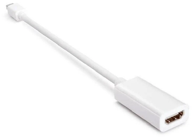 Alt view image 4 of 6 - AJMRTC Mini DisplayPort to HDMI Adapter, 4K Video Converter Mini DP to HDMI Cable, Compatible with Laptop, MacBook, Monitor, Projector, HDTV for Video and Audio Transmission