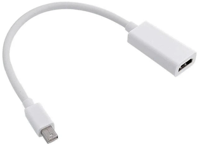 Alt view image 5 of 6 - AJMRTC Mini DisplayPort to HDMI Adapter, 4K Video Converter Mini DP to HDMI Cable, Compatible with Laptop, MacBook, Monitor, Projector, HDTV for Video and Audio Transmission