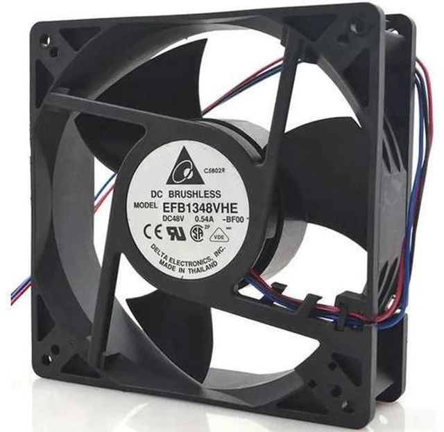 Main image of AJMRTC 127x127x38mm Server Cooling Fan Replacement for Delta EFB1348VHE -BF00, DC 48V 0.54A High Airflow Axial Fan for Server Rack, Industrial Cabinet Heat Dissipation