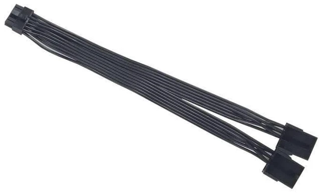 Alt view image 2 of 7 - AJMRTC Dual PCIe 6/8 Pin Female to Mini 12 Pin Male GPU Power Adapter Cable, Compatible with NVIDIA GeForce RTX 3080 RTX 3090 RTX 30 Series Graphics Card Power Conversion Cord